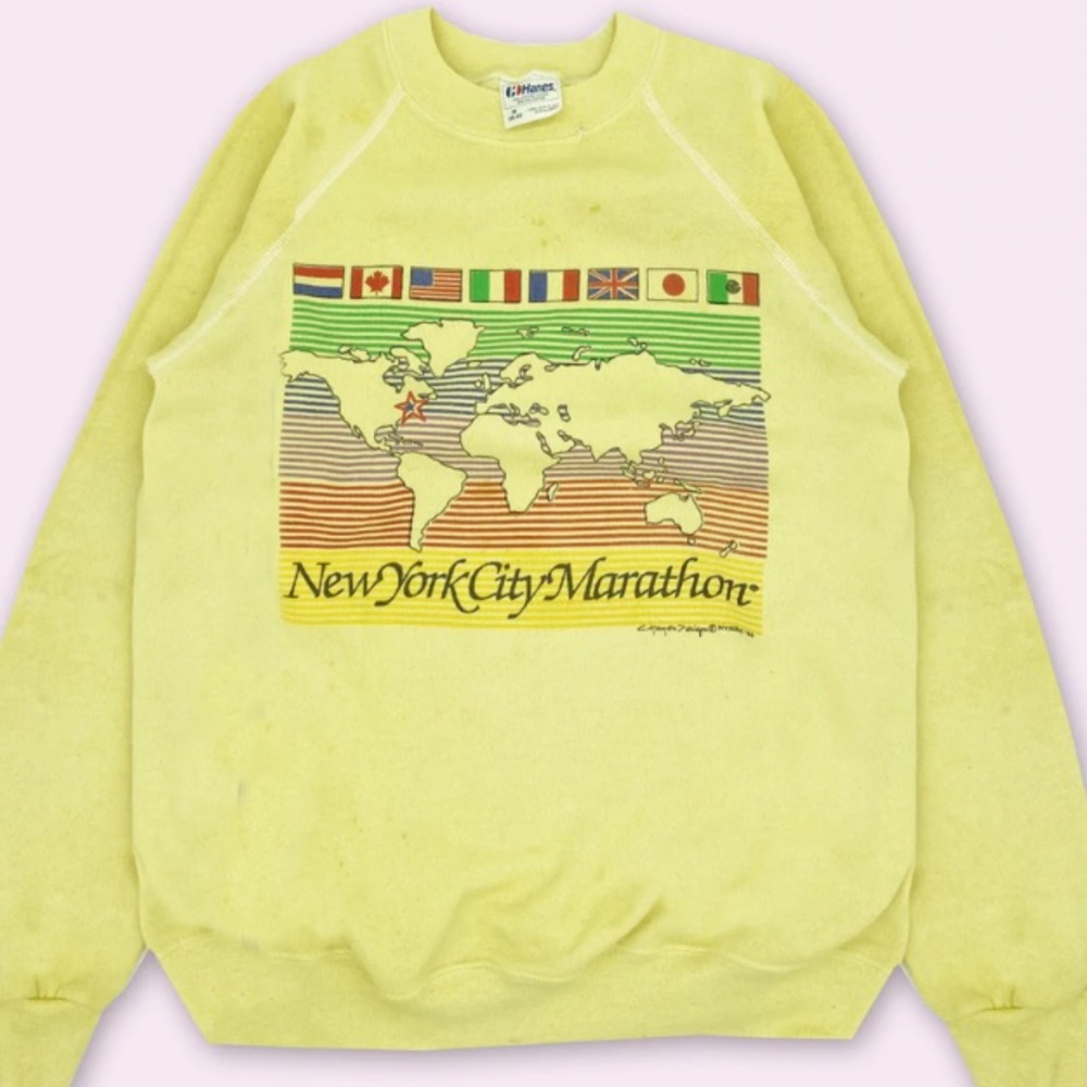 Vintage 1989 NYC Marathon Crewneck Sweatshirt